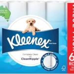 Kleenex Complete Clean Toilet Paper 60 Count (1x60 Rolls) - Packaging May Vary