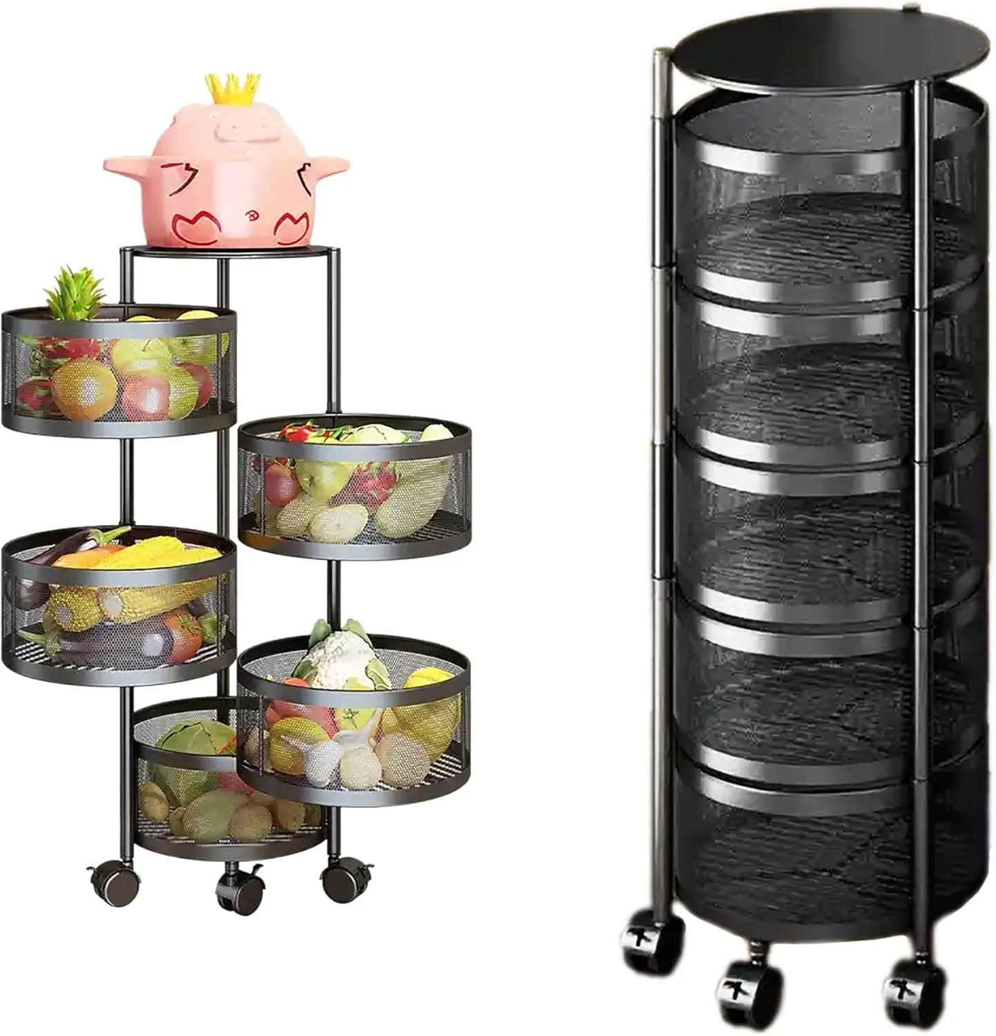 71C5G5TuLbL._AC_SL1500_ 5-Tier Kitchen Storage Rack - Image 1
