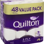 Quilton 3ply White Toilet Tissue 48 Pack