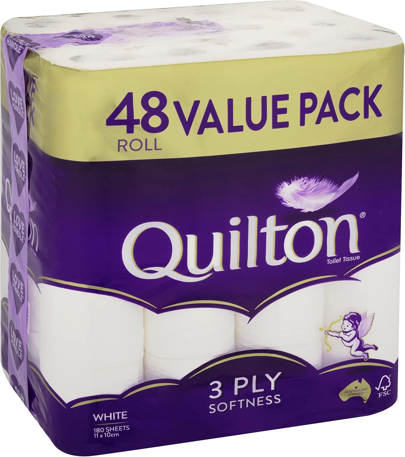 s-l1600 Quilton 3ply White Toilet Tissue 48 Pack - Image 1